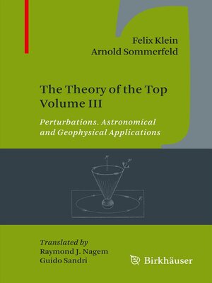 cover image of The Theory of the Top, Volume III